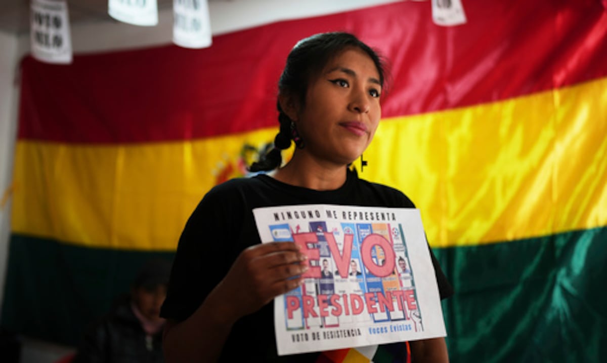 Evo Morales hace campaña por “Nulo” en las elecciones de Bolivia