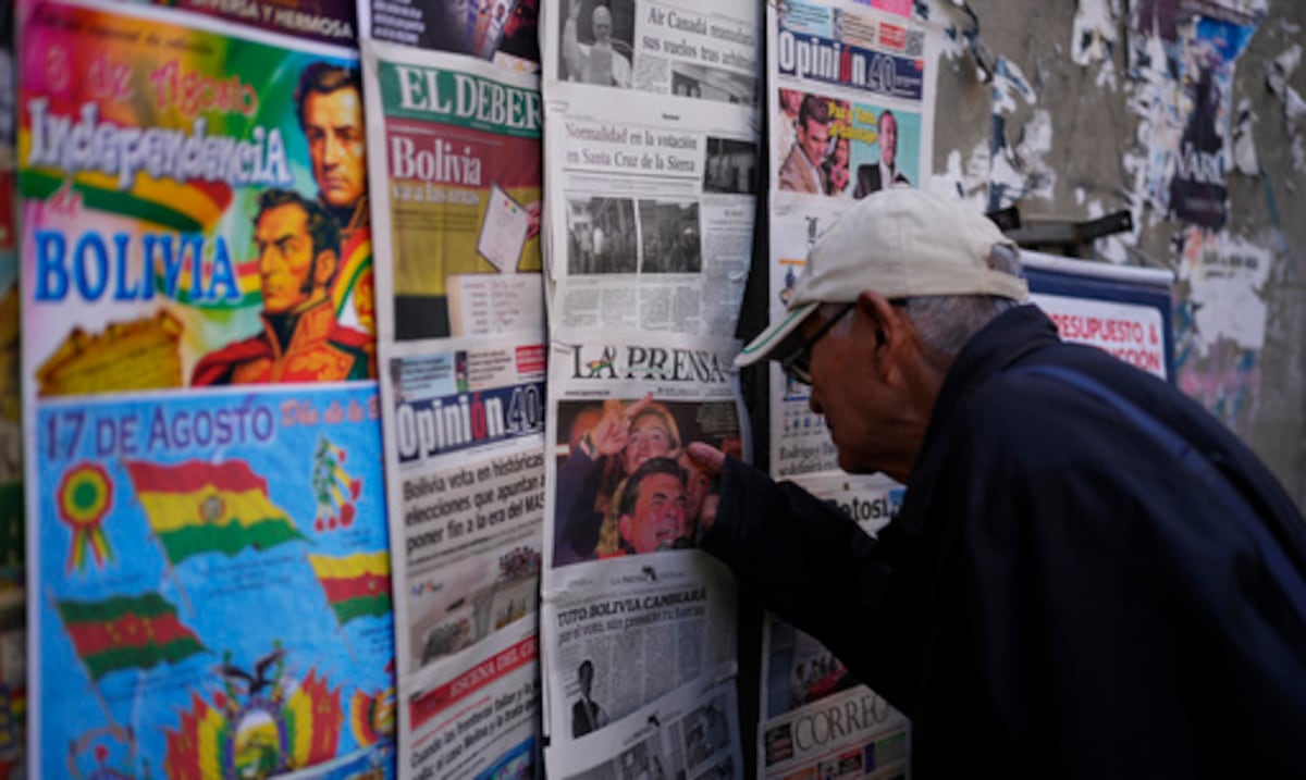 Elecciones en Bolivia impulsan a un centrista sacudiendo el panorama político