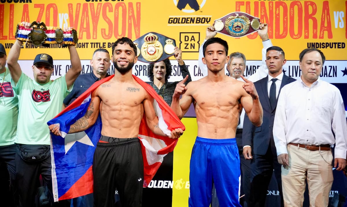 “No le bajamos la guardia”: Oscar Collazo va por la victoria sobre Jayson Vayson