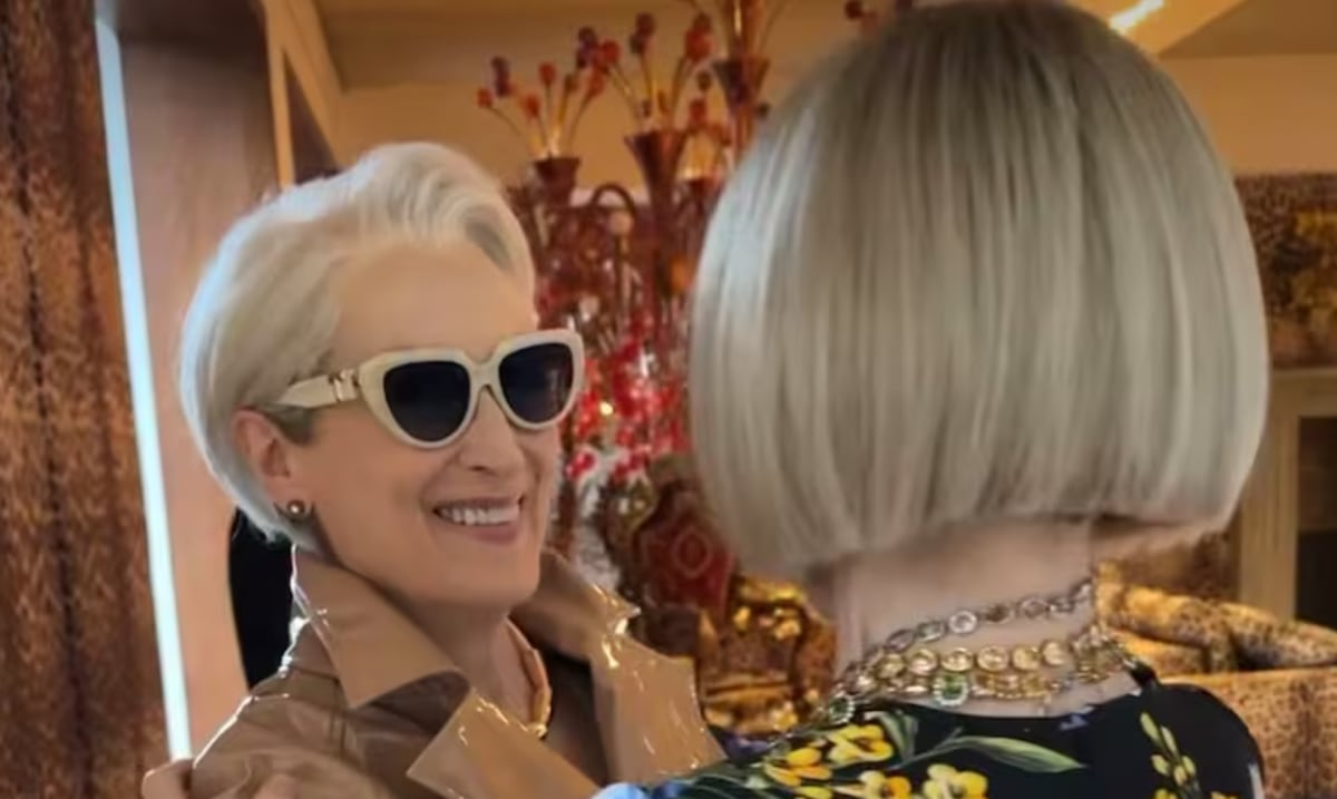 Viral: el icónico encuentro entre Anna Wintour y Meryl Streep como Miranda Priestly