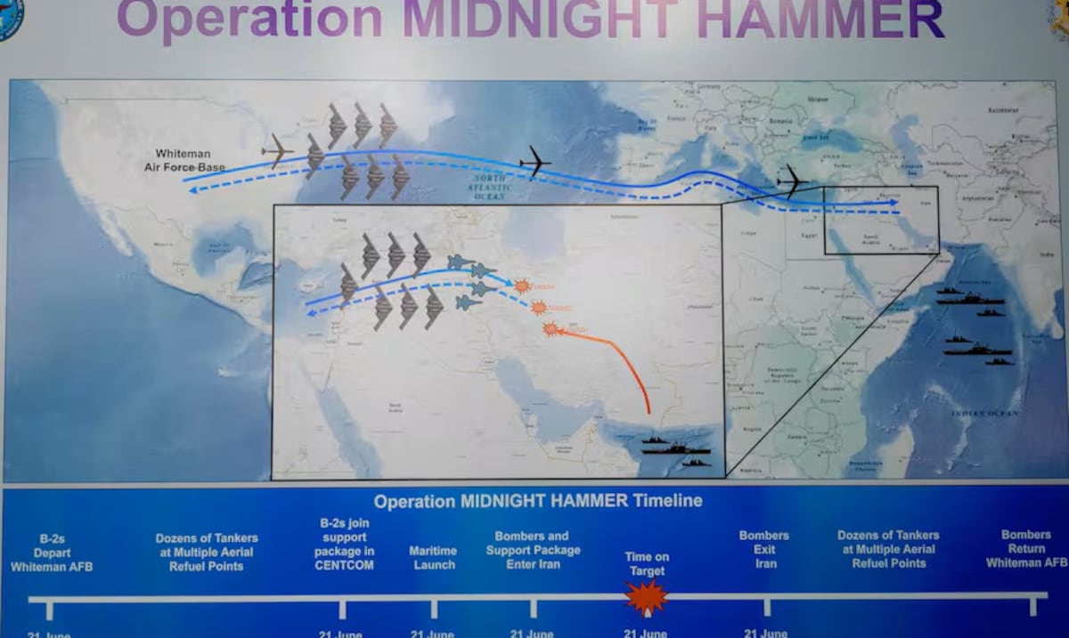 “Midnight Hammer”: ¿cómo fue el ataque de Estados Unidos a Irán?