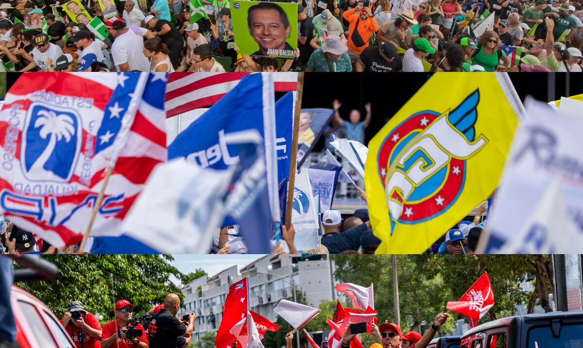 Entre insignias, banderas y música: así fueron los cierres de campaña de los partidos