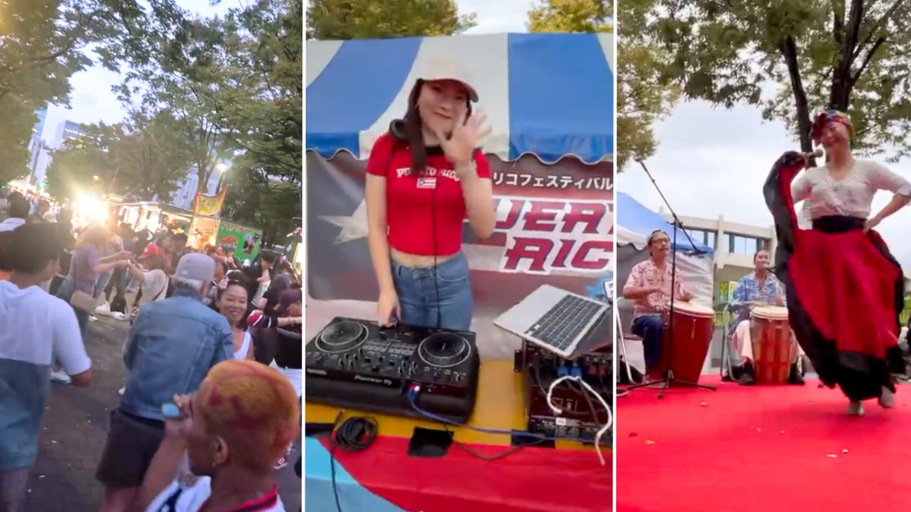 Japoneses bailan reguetón y bomba en el “Puerto Rico Festival” de Tokio