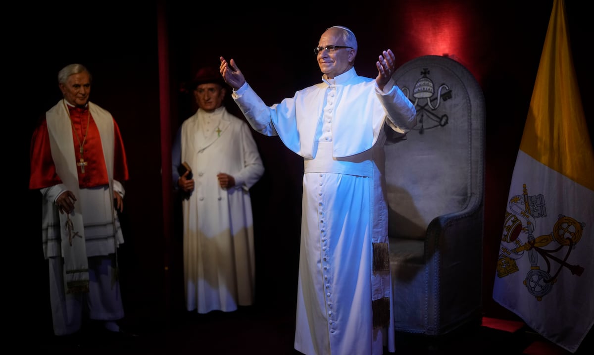 La figura del papa León XIV ya está en el Museo de Cera de Madrid