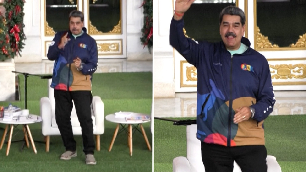 El baile viral de Nicolás Maduro para Trump: así movió el esqueleto