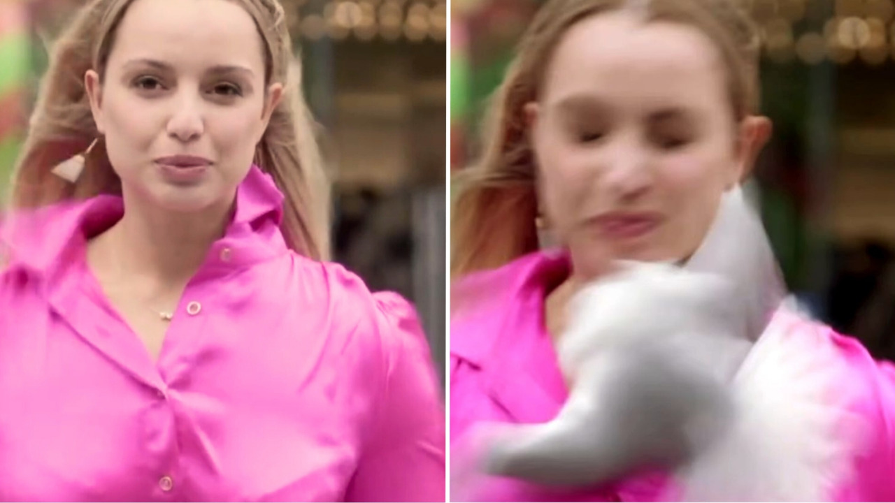 Reportera y exreina es golpeada en la cara por pájaro