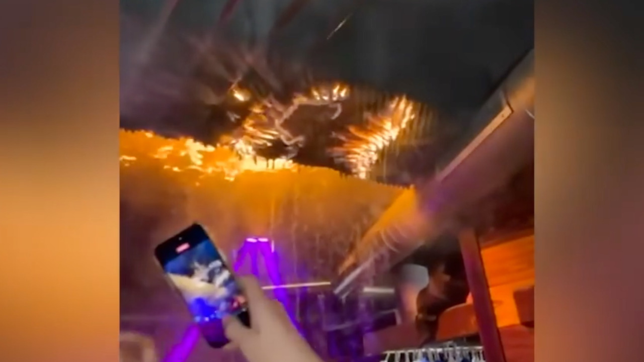 Captan momento de trágico incendio en bar de Suiza: lo que pasó adentro