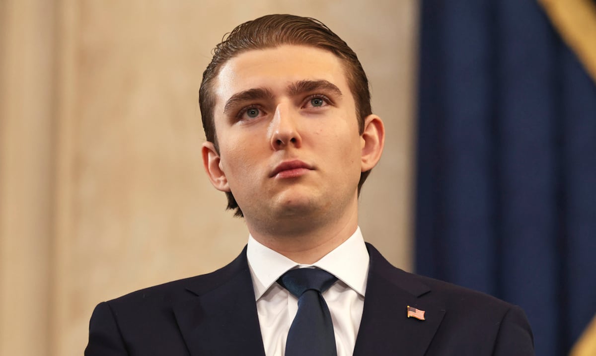 Barron Trump llamó a la Policía británica tras la presunta agresión a una amiga