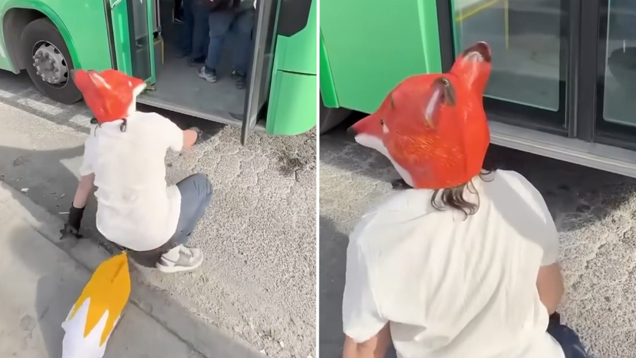 Chofer le cierra la puerta en la cara a un therian