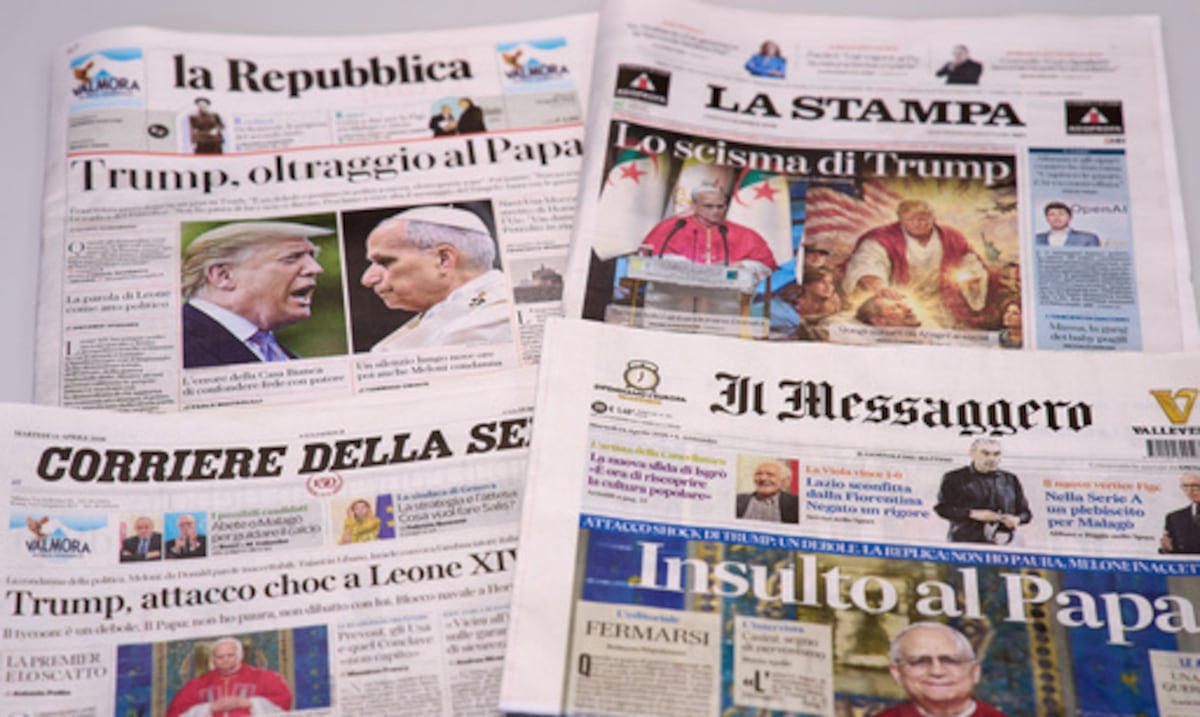 Visitantes del Vaticano arremeten contra Donald Trump por ataques contra el papa León XIV