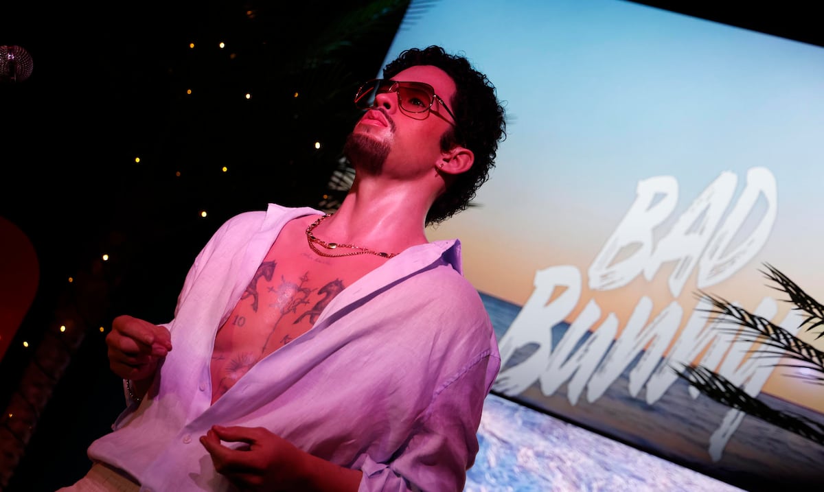 ¡Tienes que verlo! Así luce Bad Bunny en el Museo de Cera de Madrid