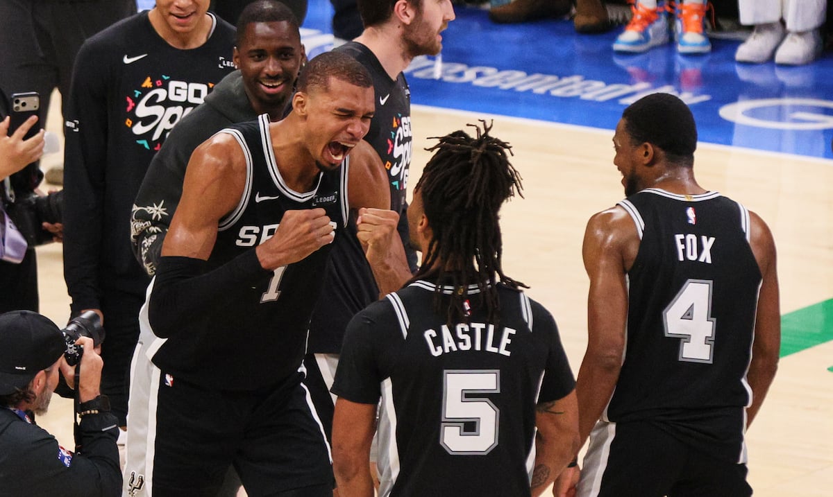 ¡Fuera el campeón! Wemby y los Spurs eliminan al Thunder y van a las Finales de la NBA