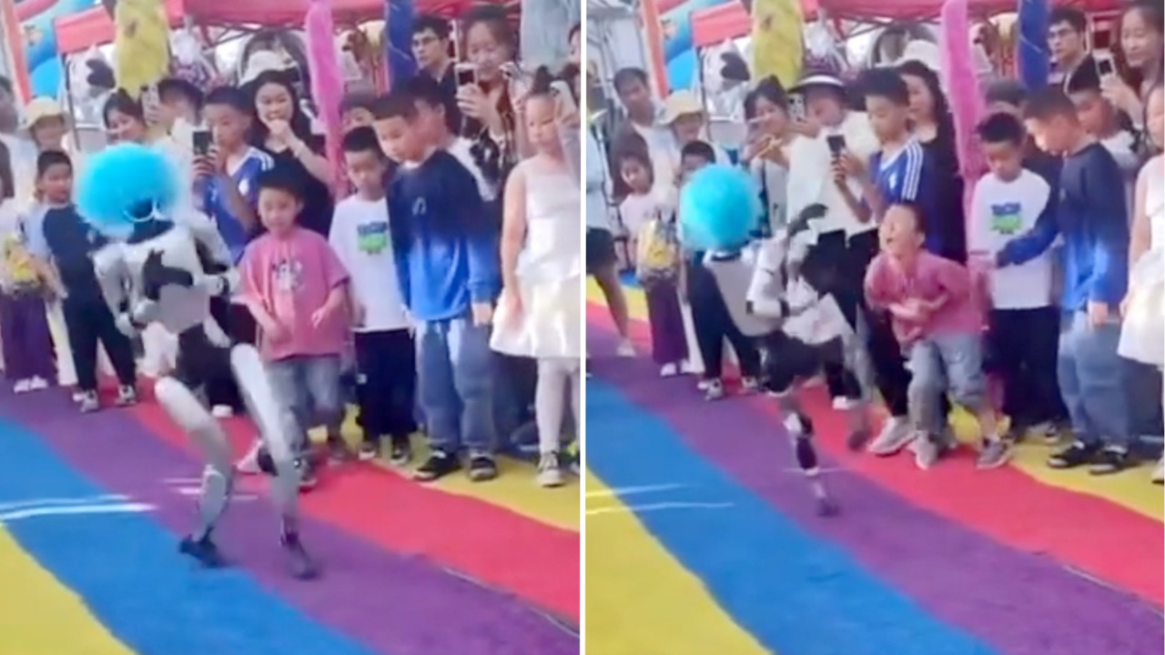 Robot ataca a niño por error: cayó al piso