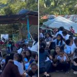 Momento en que techo colapsa en escuela durante terremoto de 7.8 en Filipinas