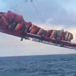 Rescate de película en Argentina: evacuaron en helicóptero a un tripulante con fracturas expuestas en alta mar