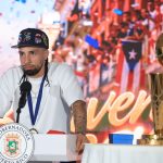 ¡Llegó el campeón! José Alvarado aterriza con el trofeo de la NBA en la isla