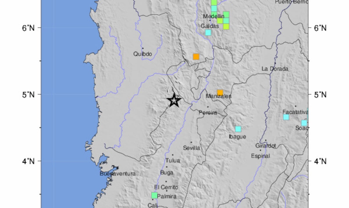 Un terremoto de magnitud preliminar de 7.4 sacude la mayor parte de Colombia