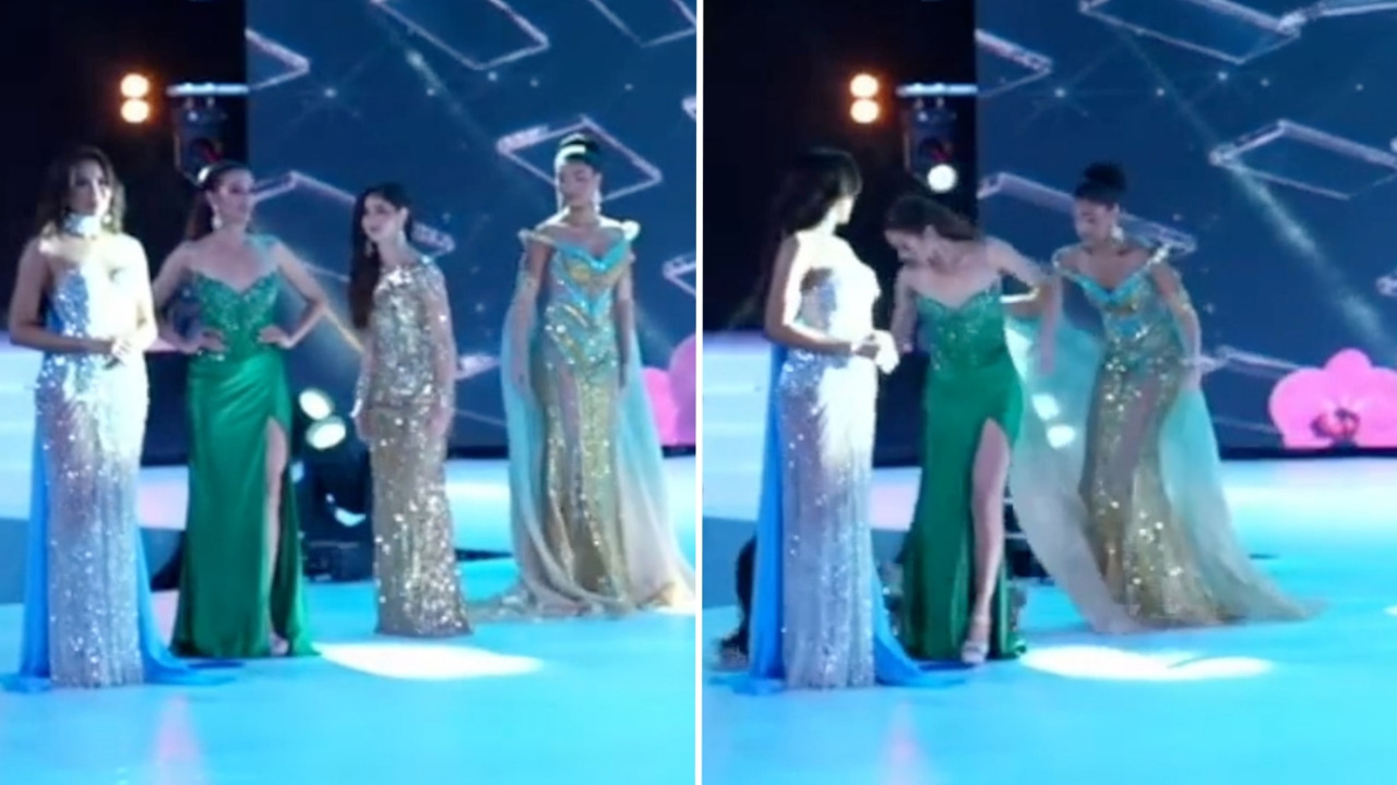 “¡Qué nervios!”: se desmaya candidata de Miss Universe Panamá