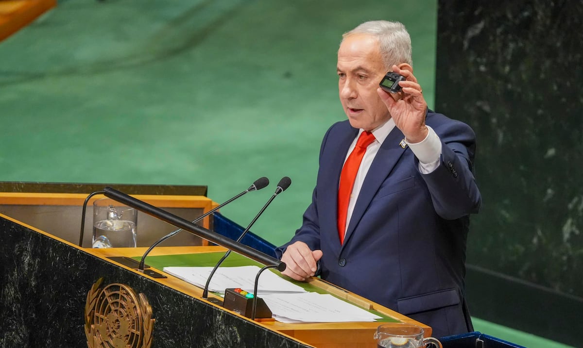 “Si hay más cobardes morales que se quieran ir”: delegados de la ONU abandonan el discurso de Netanyahu