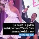 Le piden matrimonio a Wanda Sais en medio del show: mira lo que contestó después