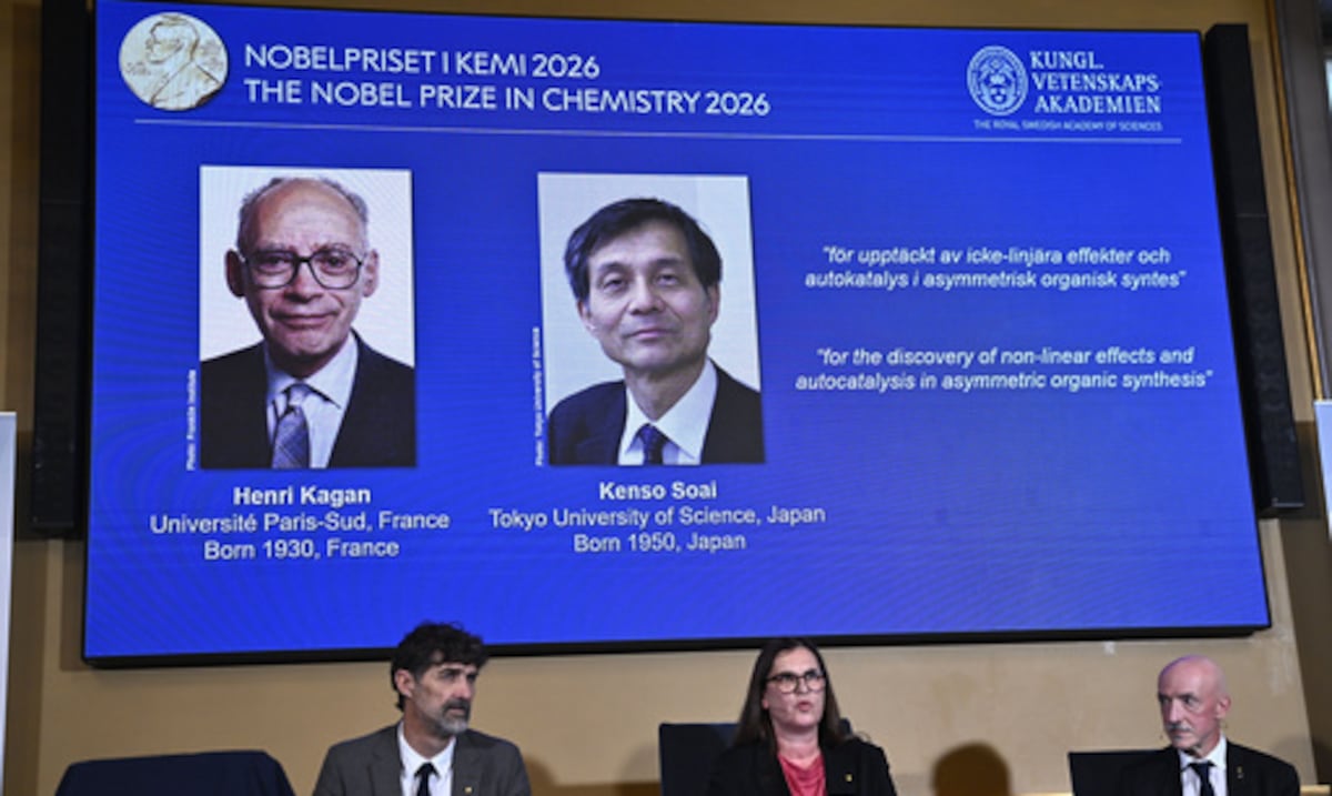 Dos científicos ganan el Nobel de Química por investigaciones que resuelven misterio de “imagen especular”
