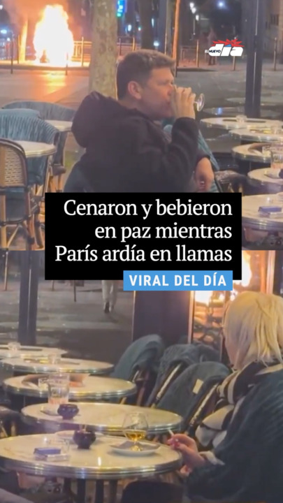 Cenaron y bebieron en paz mientras París ardía en llamas